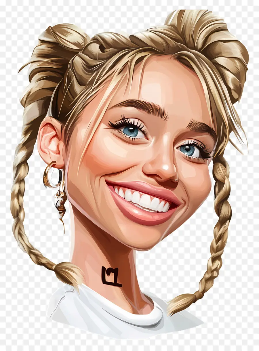 Miley Cyrus，Gülümseyen Kız PNG