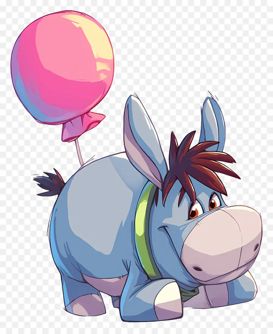 Eeyore，Balonlu Karikatür Eşek PNG