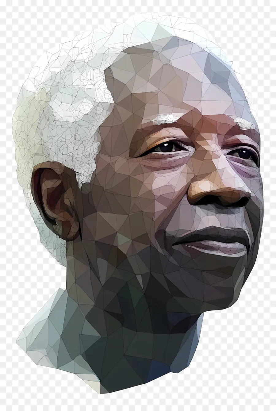 Julius Nyerere，Yaşlı Adam Düşük Poli Sanat PNG