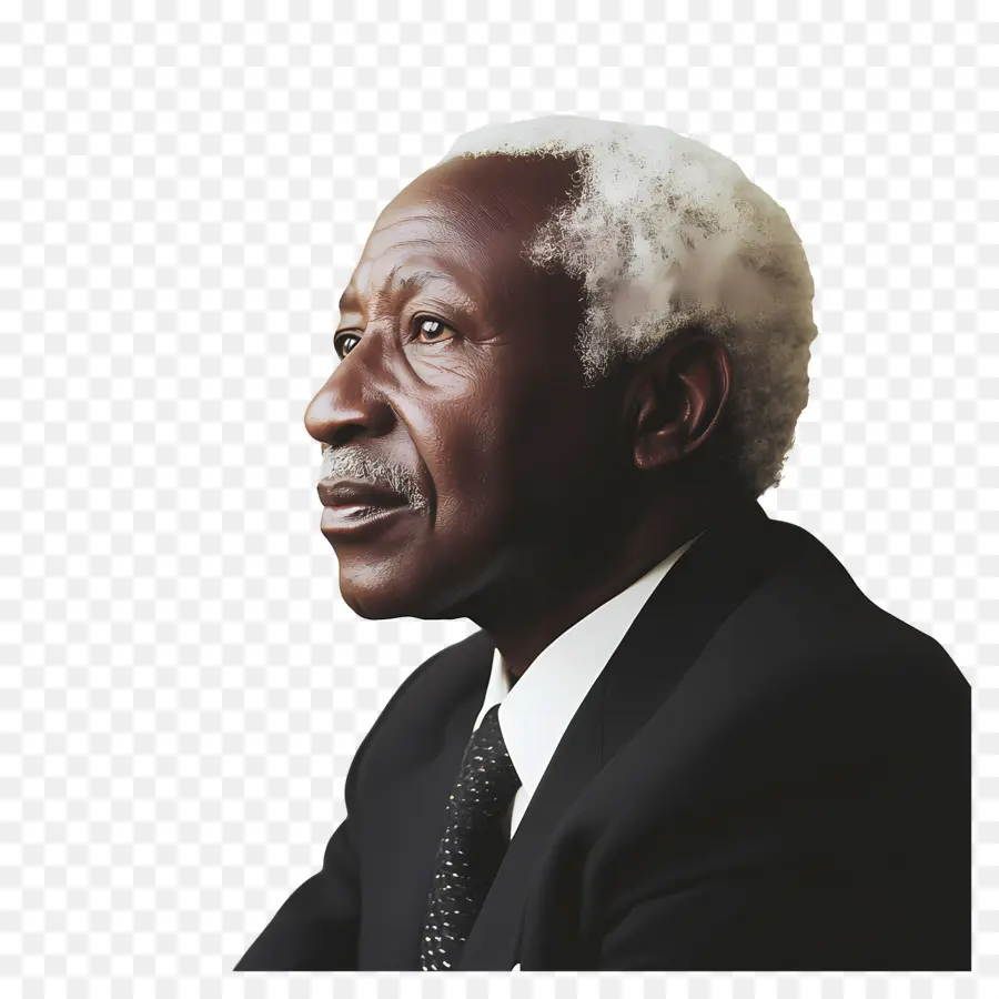 Julius Nyerere，Yaşlı Adam Yan Profili PNG