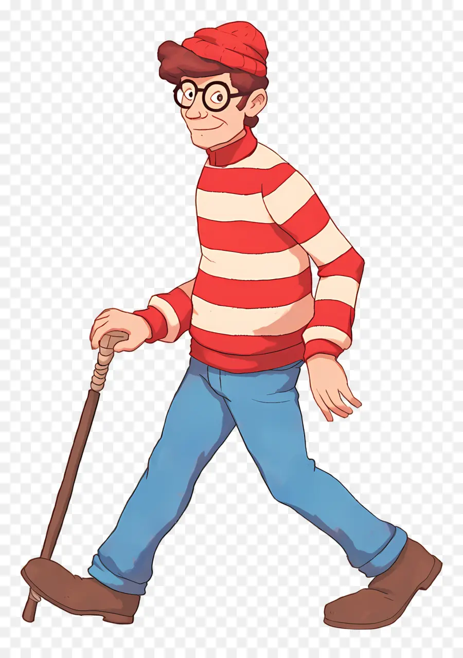 Waldo，Çizgili Gömlek Karakteri PNG