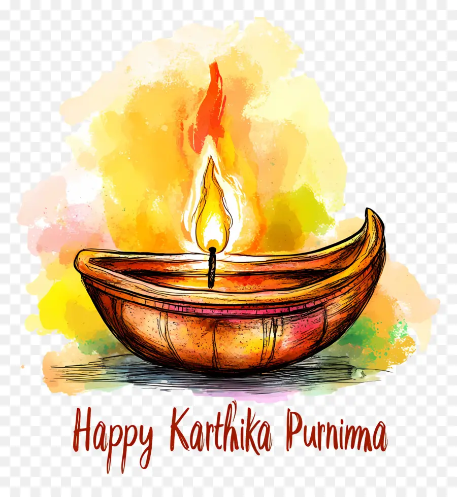 Karthika Purnima，Alevli Tek Diya PNG