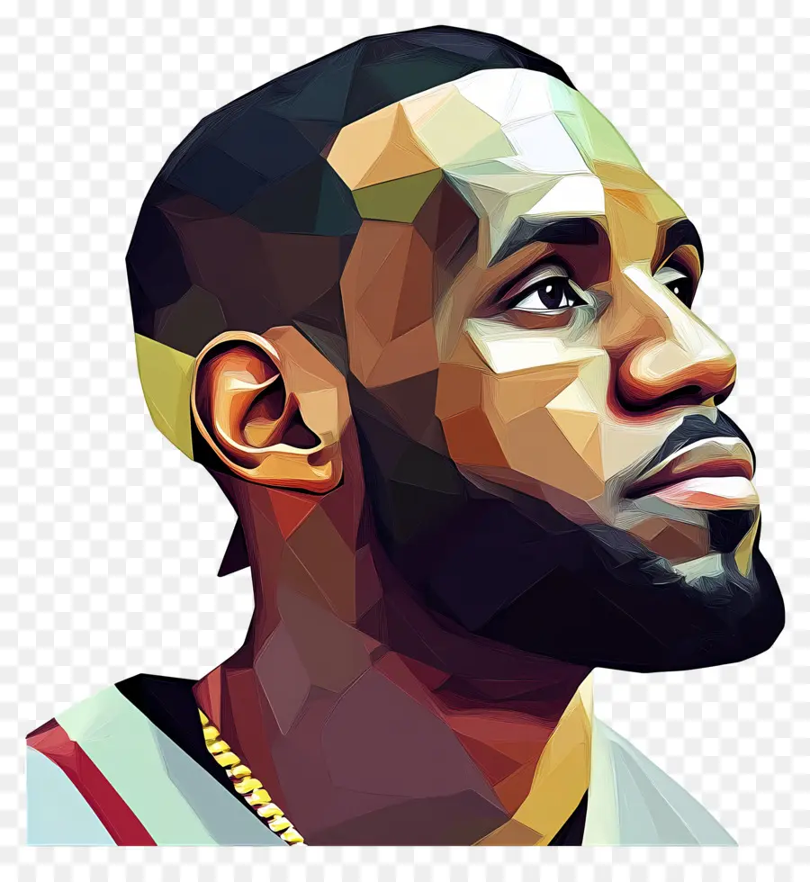 Lebron James，Portre Illüstrasyonu PNG