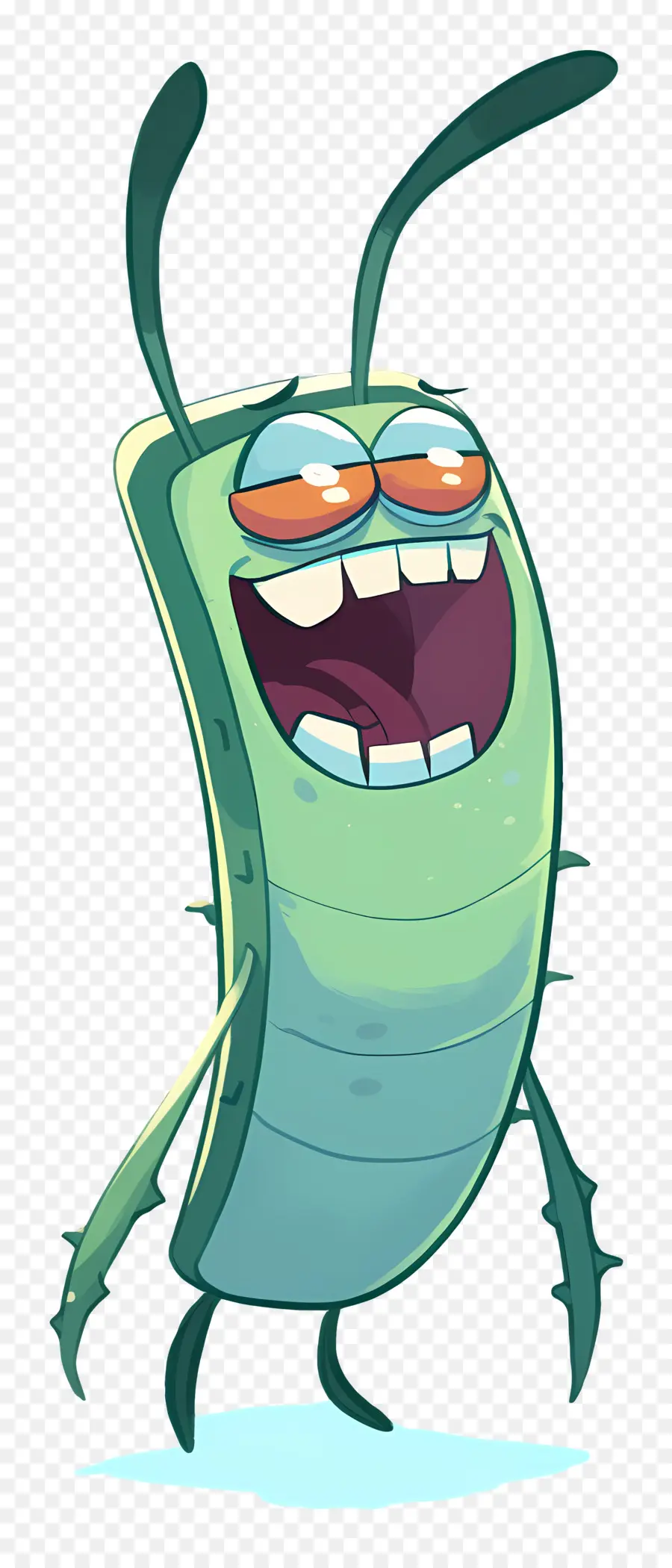 Plankton，Yeşil çizgi Film Karakteri PNG