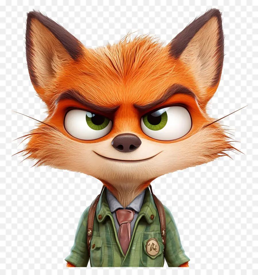 Nick Wilde，Takım Elbiseli Tilki PNG