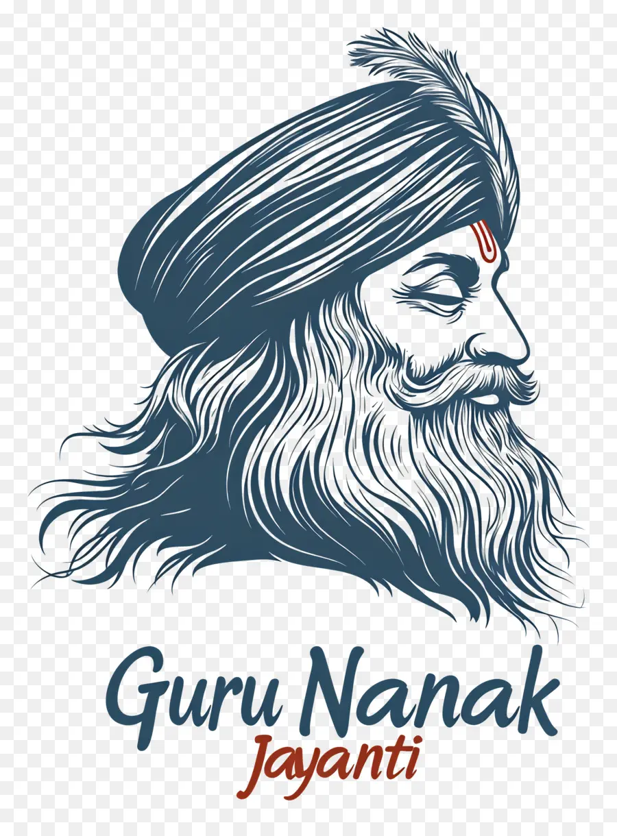 Guru Nanak Jayanti，Guru Nanak Çizimi PNG