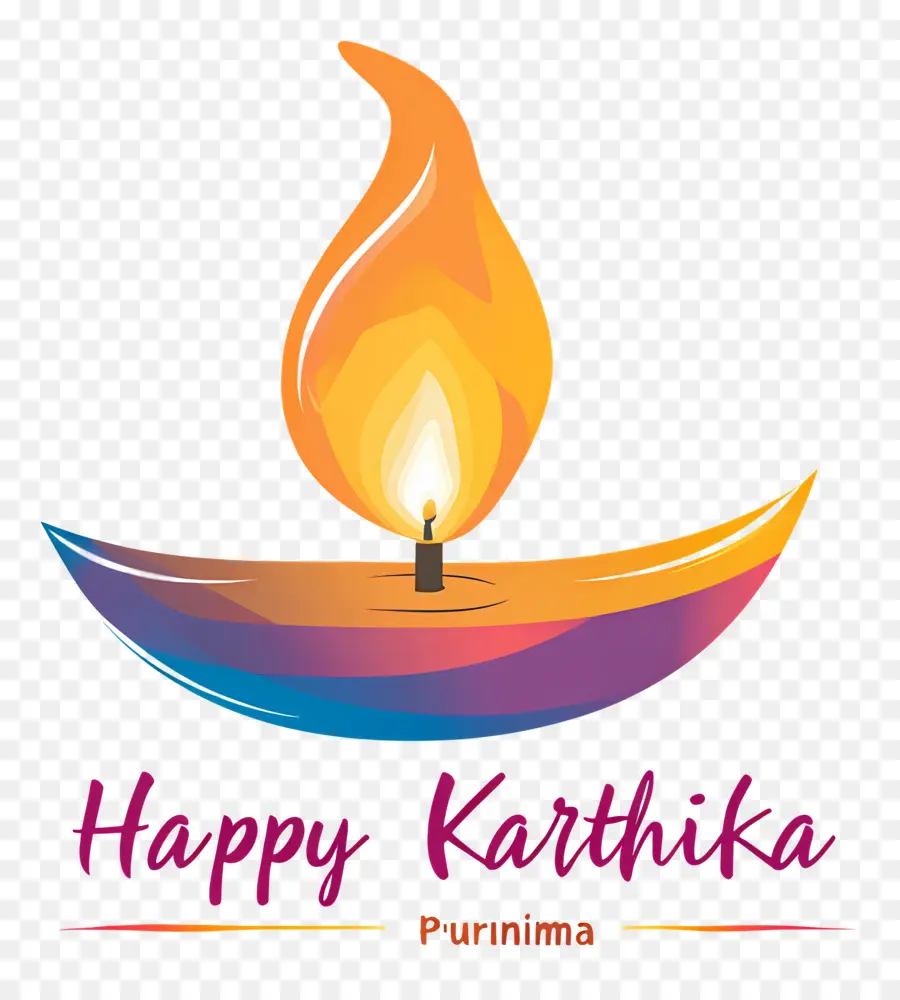 Karthika Purnima，Renkli Diya PNG