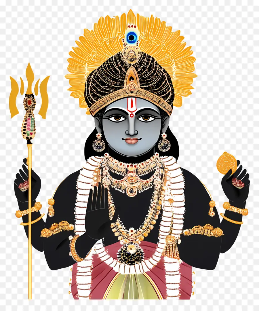 Shrinathji，Hindu Tanrısı İllüstrasyonu PNG