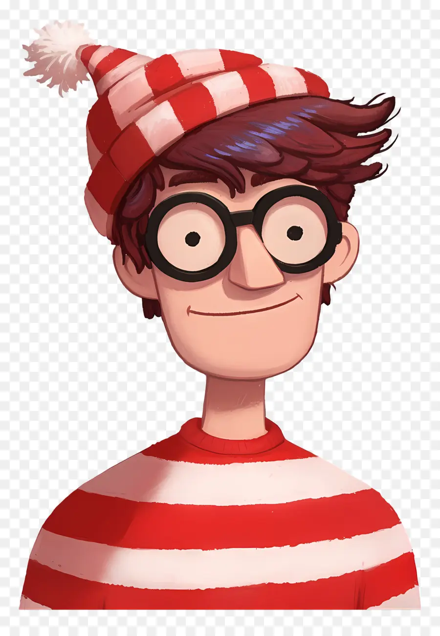 Waldo，Çizgili Gömlek Karakteri PNG