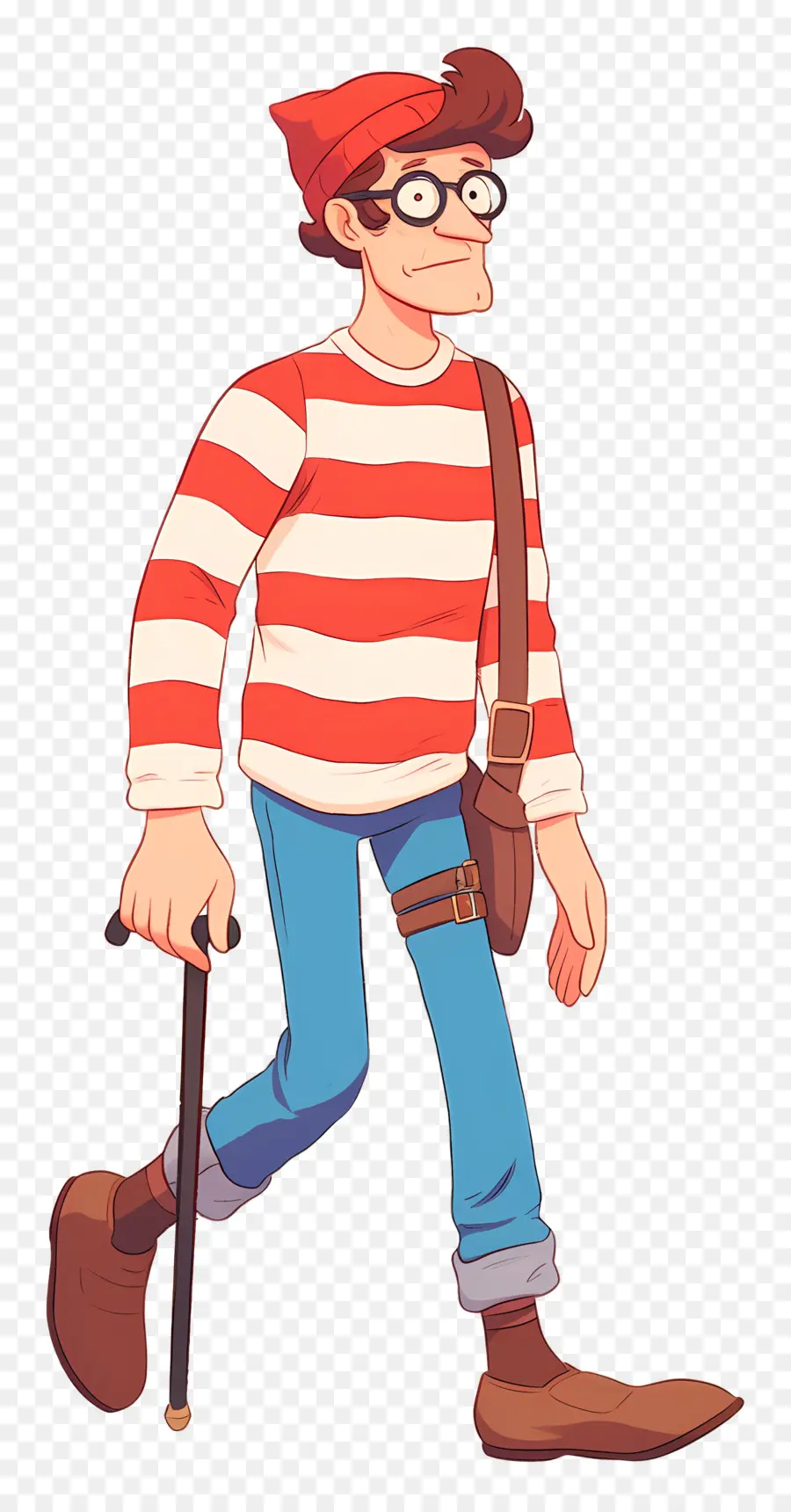 Waldo，Çizgili Gömlek Karakteri PNG