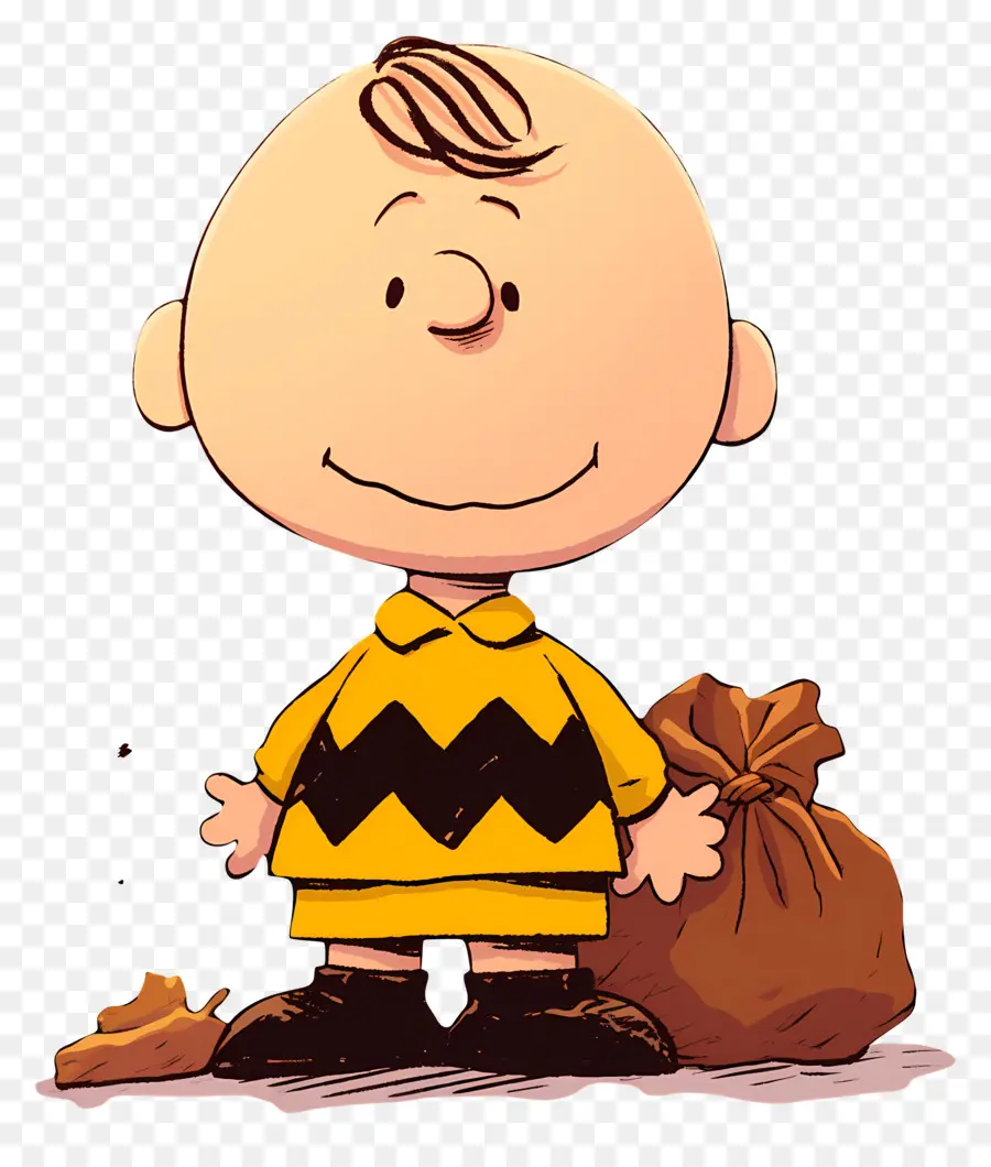 Charlie Brown，Çantalı çizgi Film çocuğu PNG