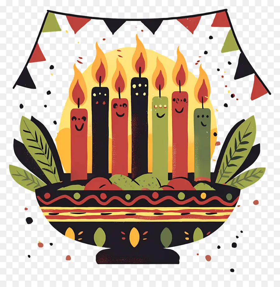 Mutlu Kwanzaa，Kwanzaa Kinara PNG