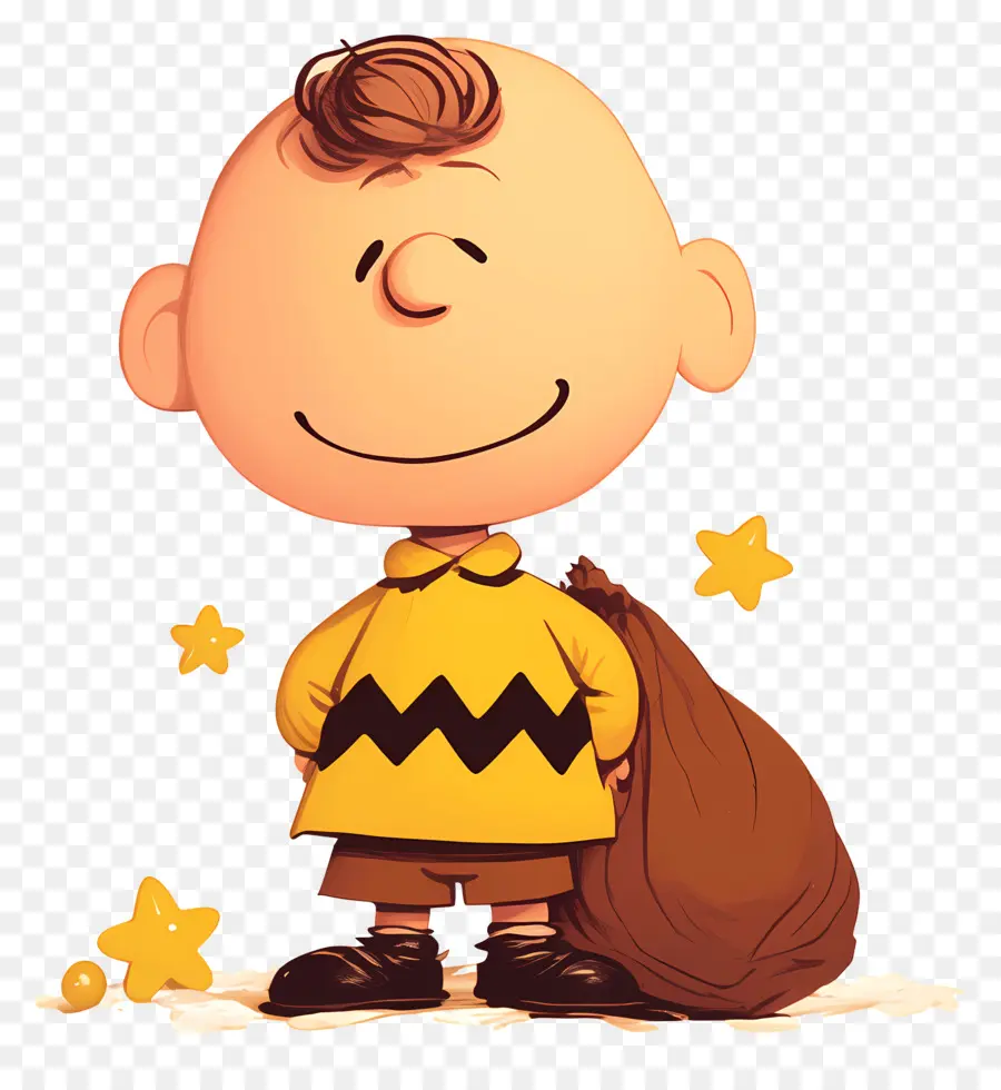 Charlie Brown，Çantalı çizgi Film çocuğu PNG