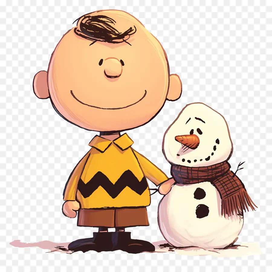 Charlie Brown，Kardan Adam Ile çizgi Film çocuk PNG