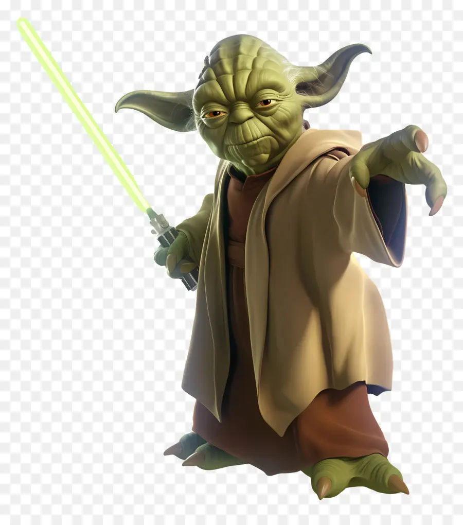 Yoda，Yeşil Bilge Uzaylı PNG