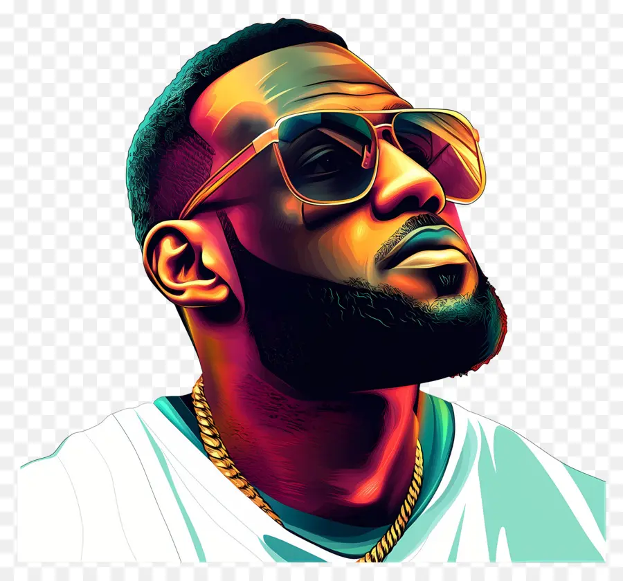 Lebron James，Renkli Illüstrasyon PNG