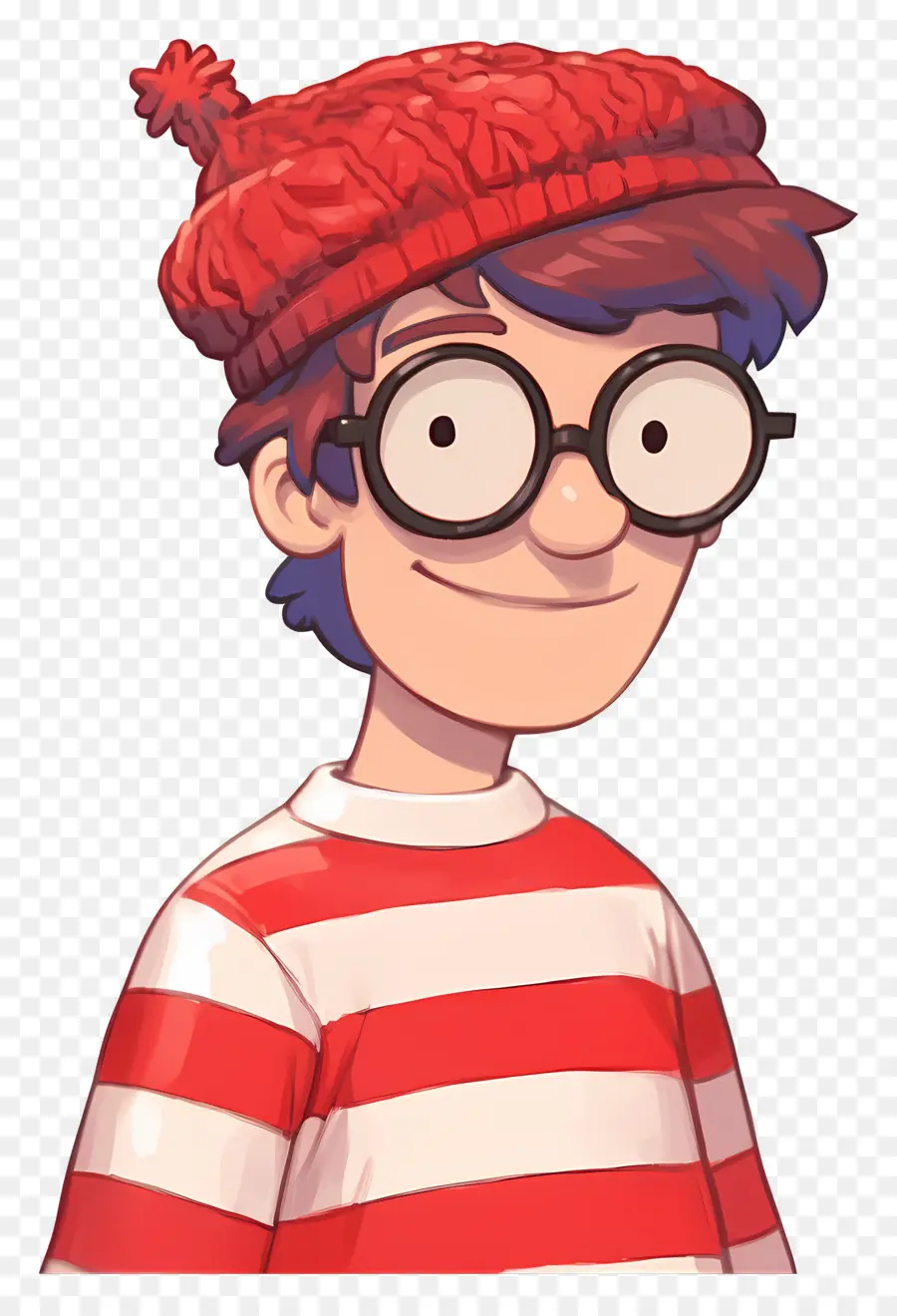 Waldo，Çizgili Gömlek Karakteri PNG