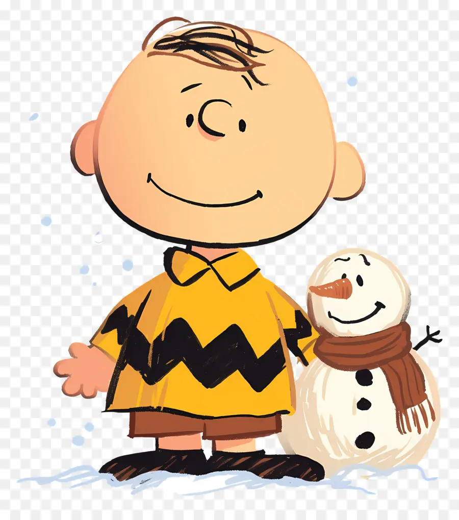 Charlie Brown，Kardan Adam Ile çizgi Film çocuk PNG