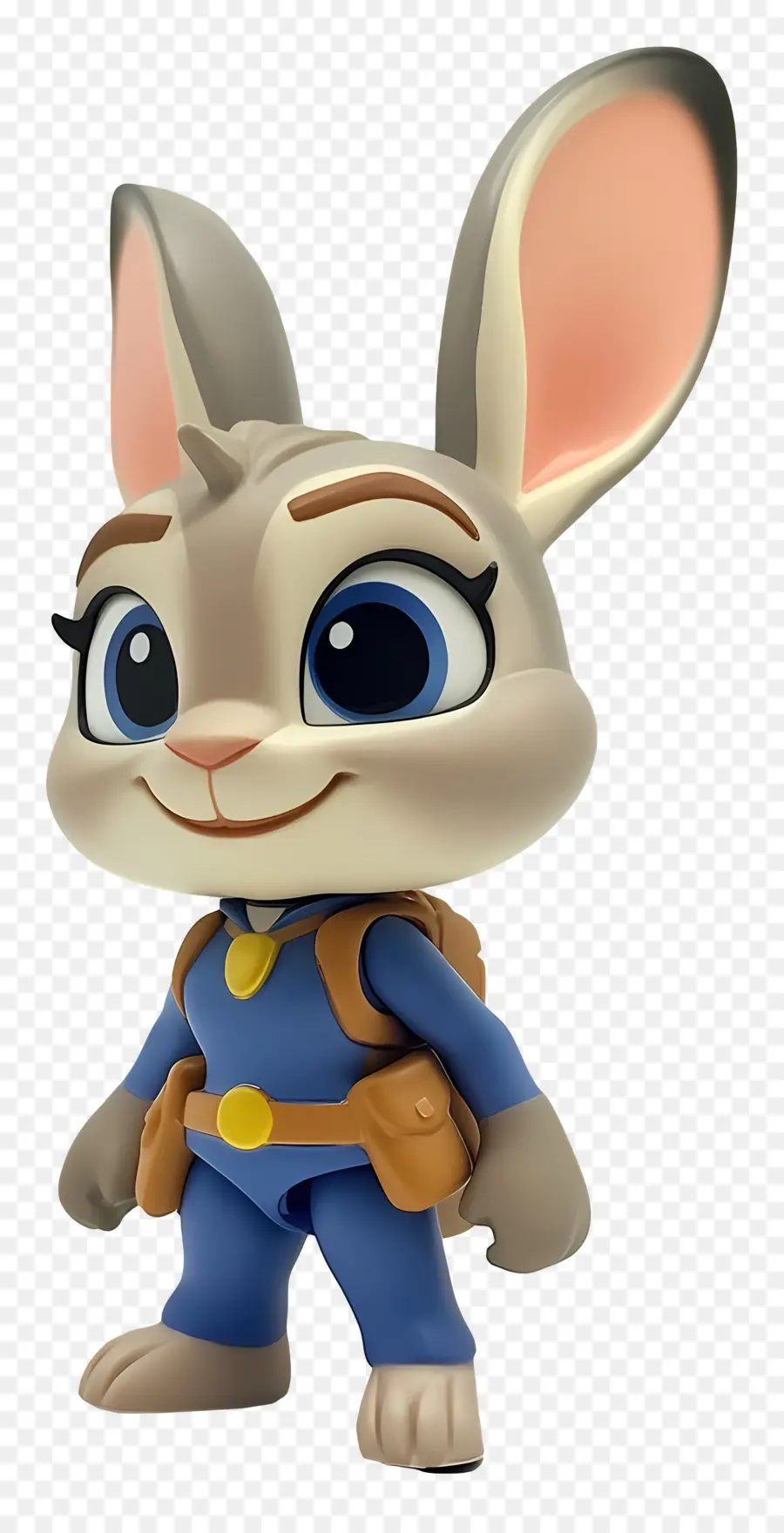 Judy Hopps，Mavi Elbiseli Karikatür Tavşan PNG