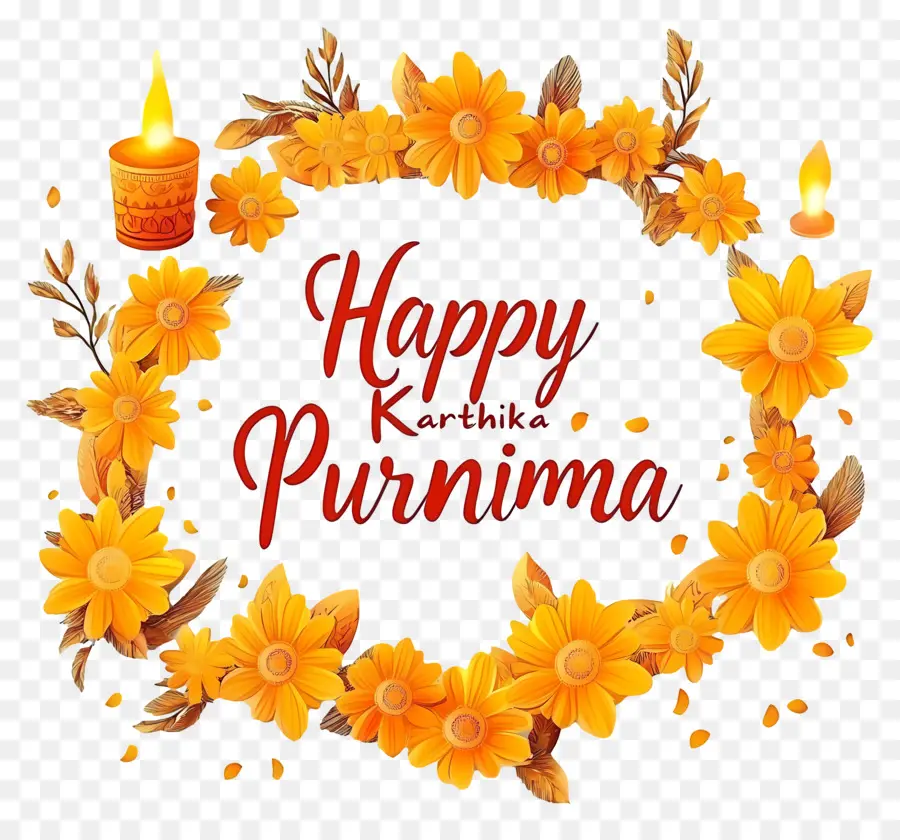 Karthika Purnima，Çiçek çelengi PNG