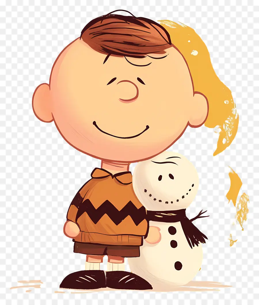 Charlie Brown，Kardan Adam Ile çizgi Film çocuk PNG