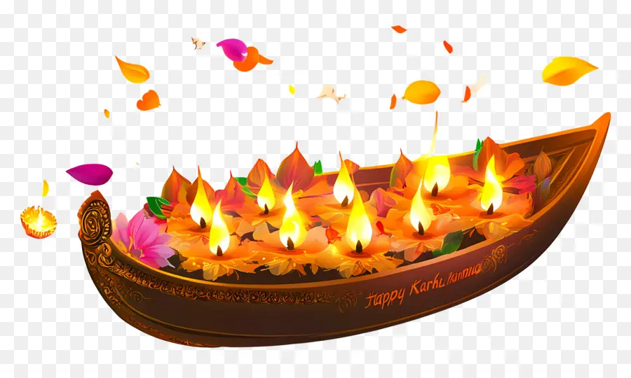 Karthika Purnima，Dekoratif Tekne PNG