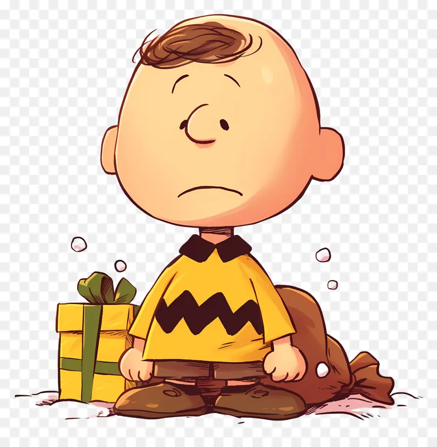 Charlie Brown，Çizgi Film çocuğu Hediye Ile PNG