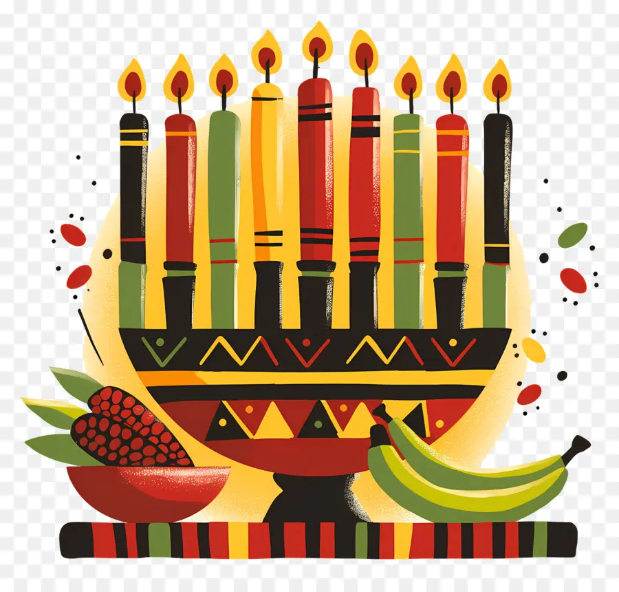 Mutlu Kwanzaa，Kwanzaa Kinara PNG