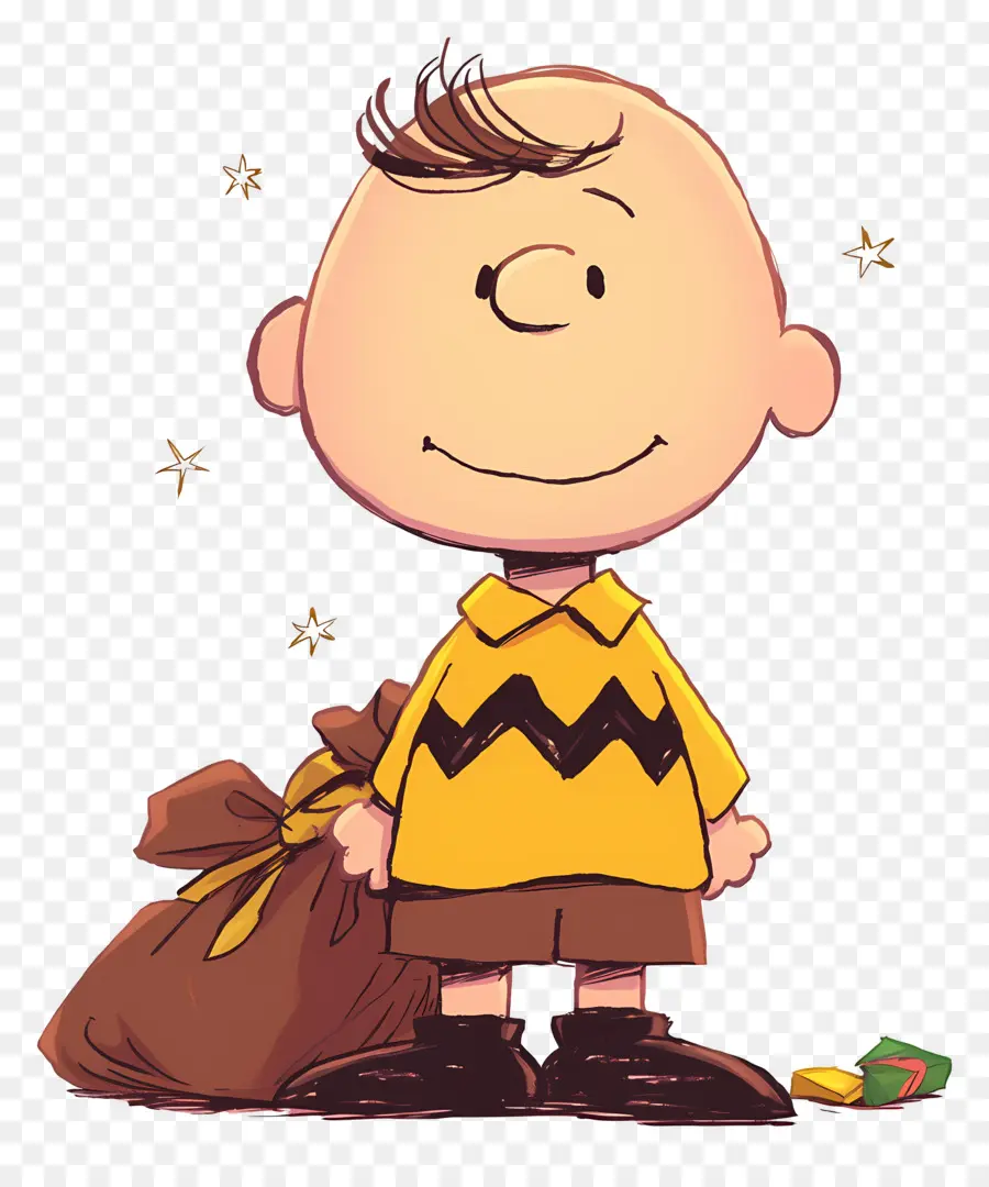 Charlie Brown，Çantalı çizgi Film çocuğu PNG