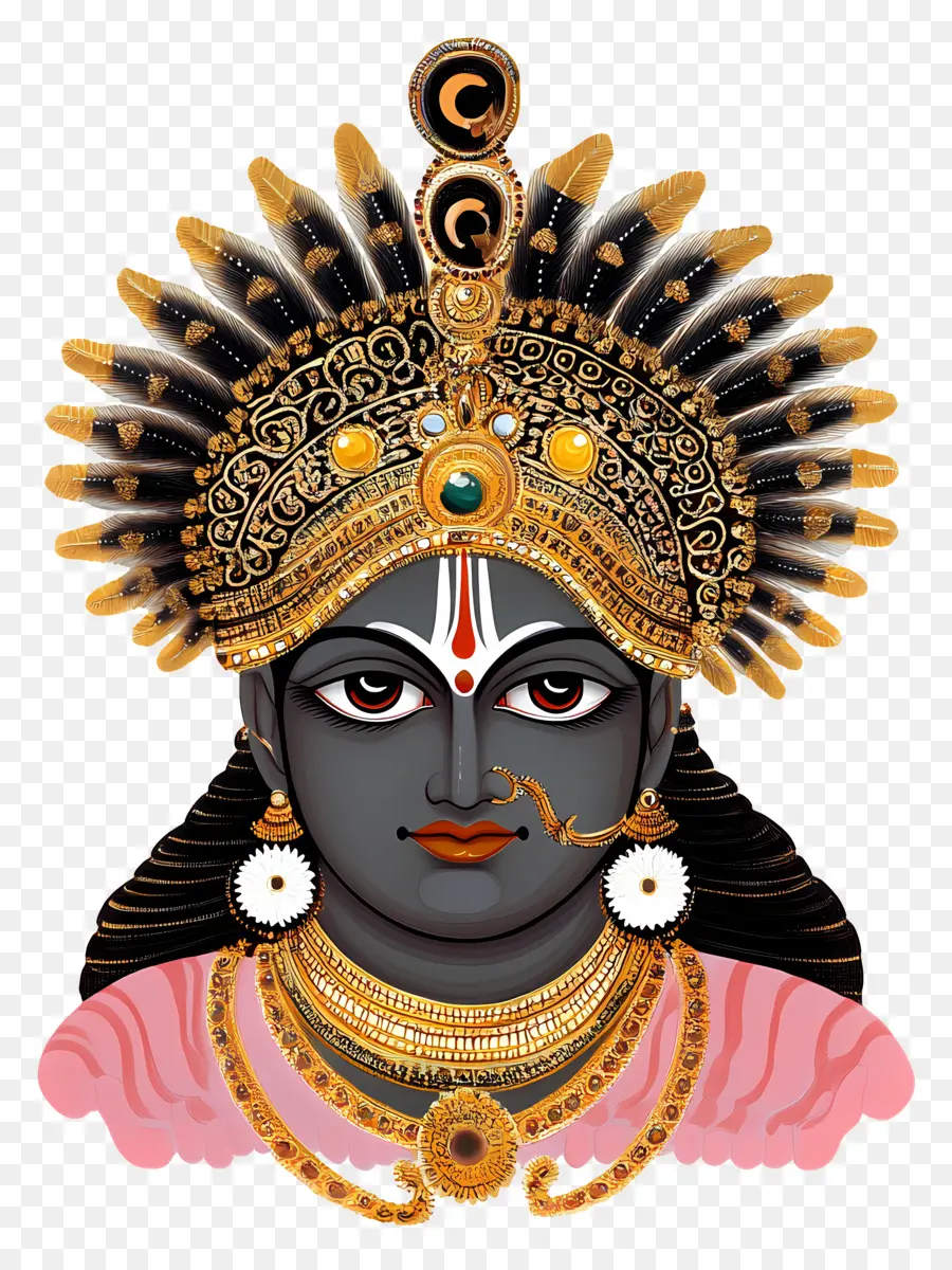 Shrinathji，Hindu Tanrısı İllüstrasyonu PNG