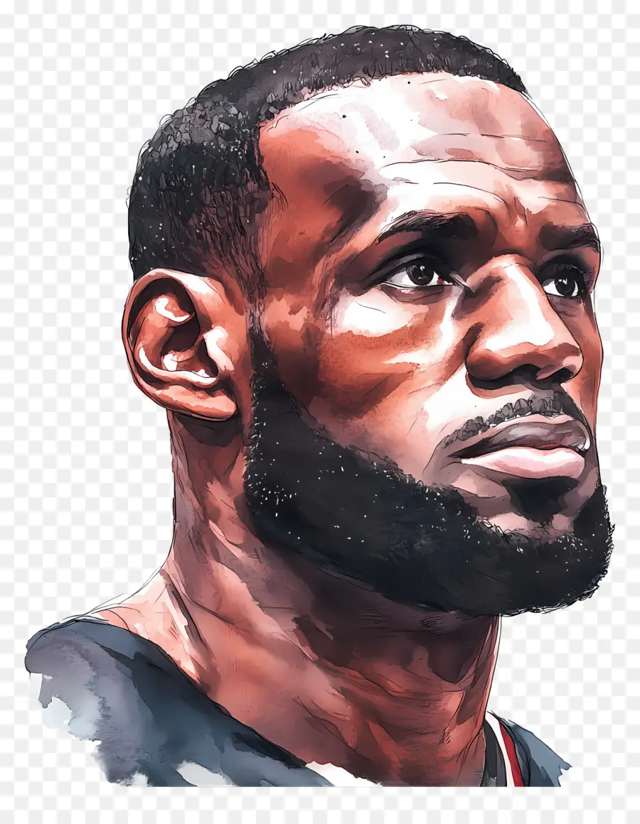 Lebron James，Sanatsal Portre PNG