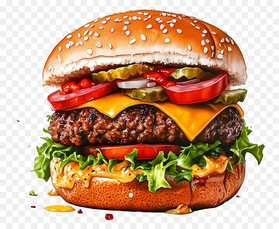 Sığır Burgeri，Cheeseburger PNG