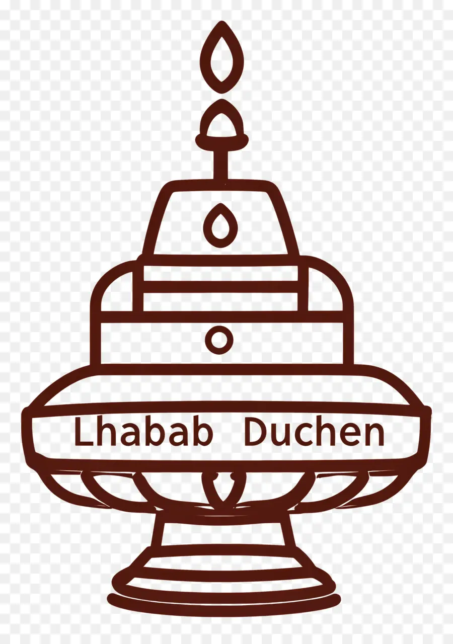 Lhabab Duchen，Stupa Taslağı PNG