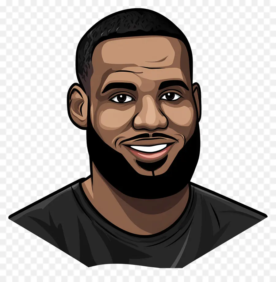 Lebron James，Portre Illüstrasyonu PNG