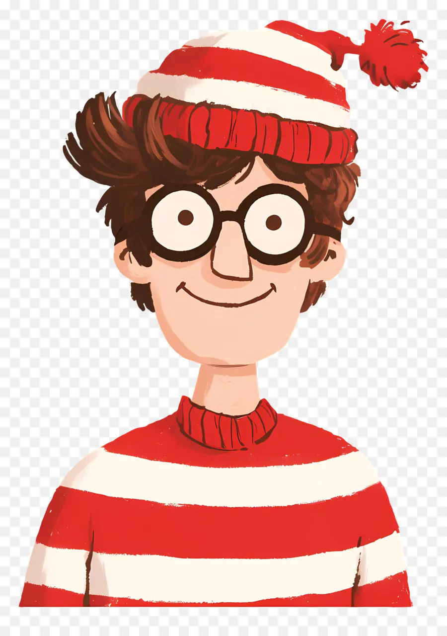 Waldo，Çizgili Gömlek Karakteri PNG