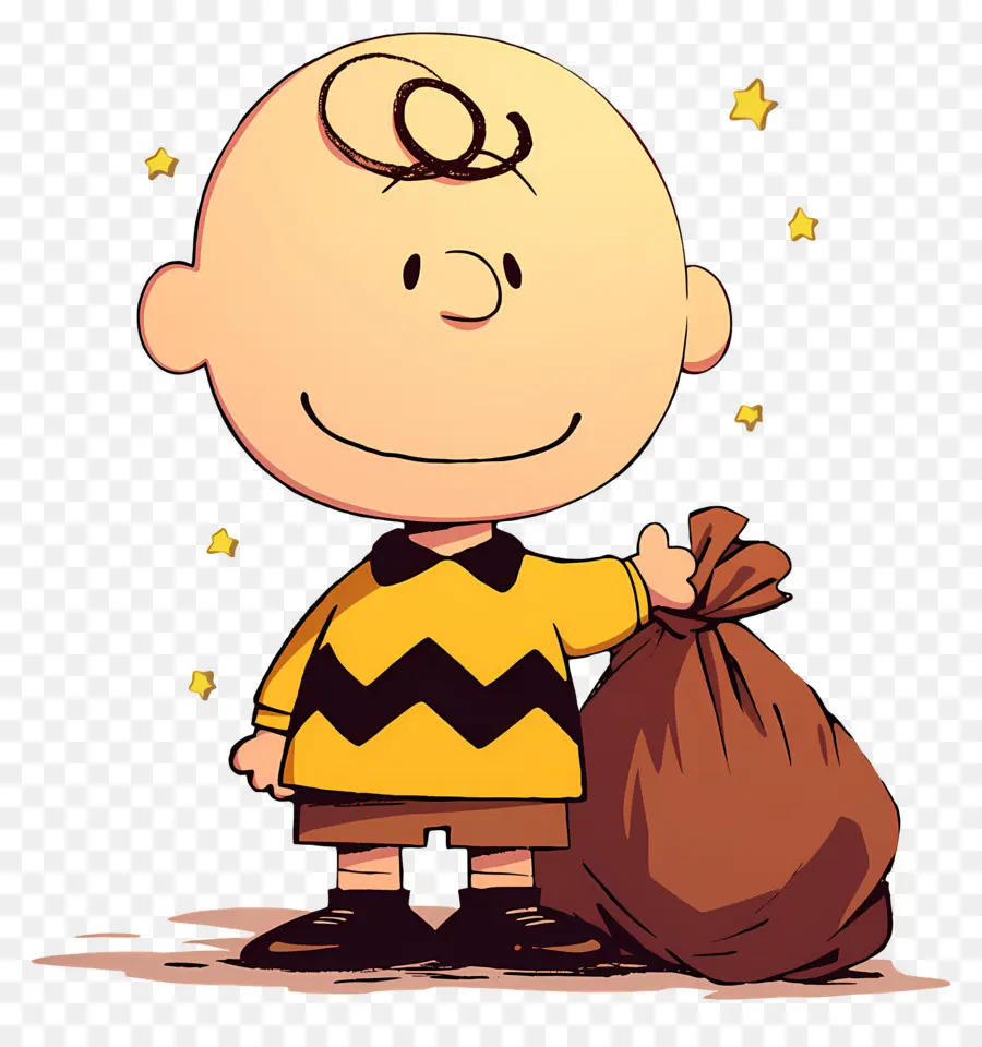 Charlie Brown，Çantalı çizgi Film çocuğu PNG