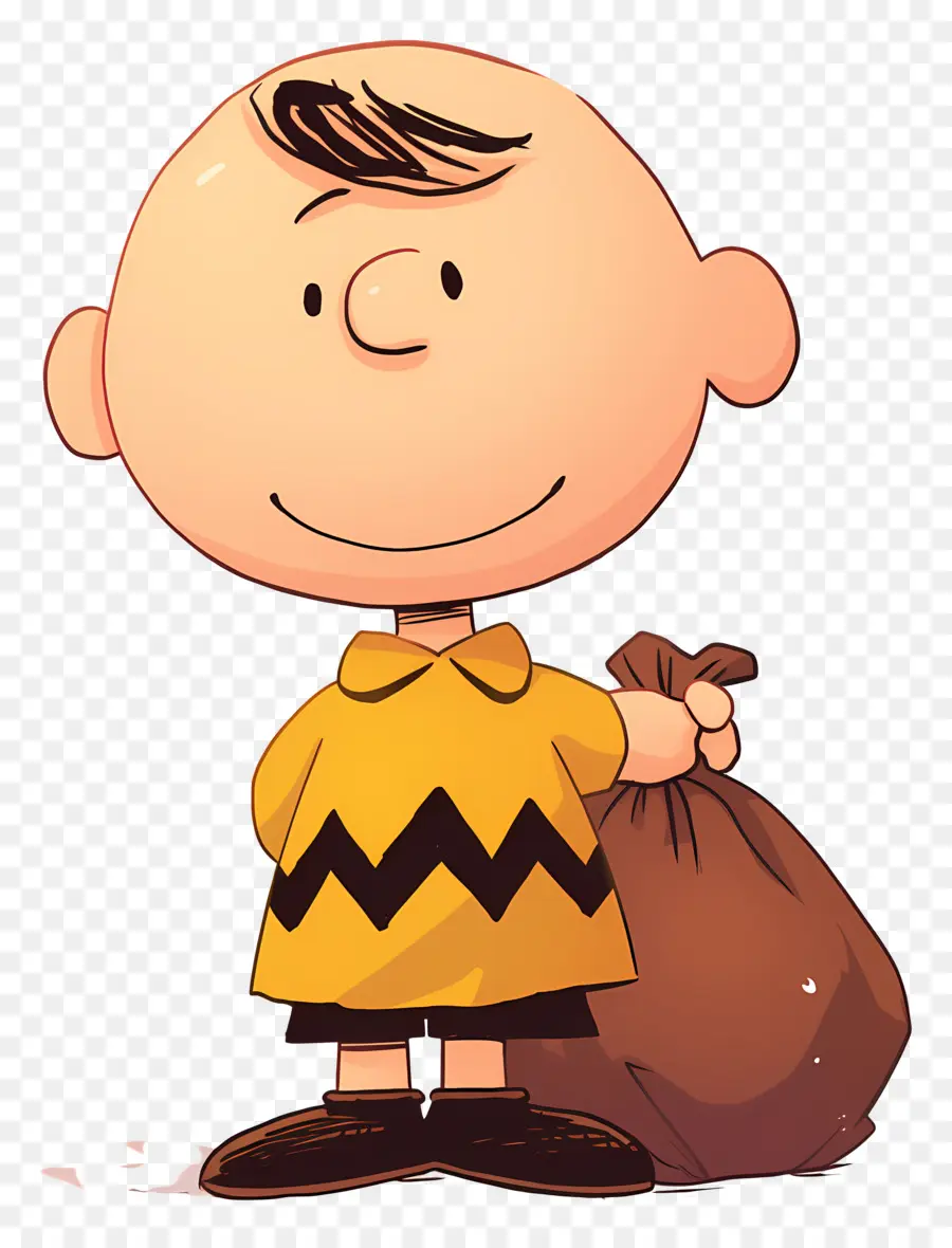 Charlie Brown，Çantalı çizgi Film çocuğu PNG