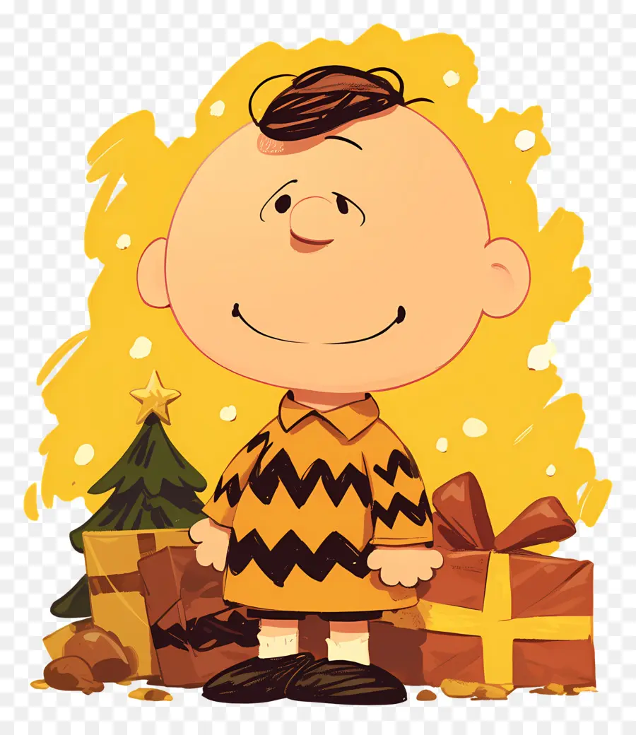 Charlie Brown，Sarı Gömlekli çizgi Film çocuğu PNG