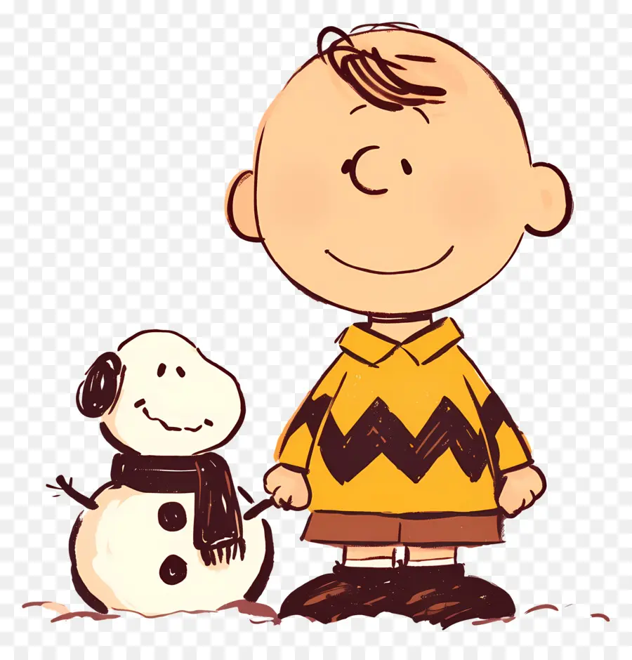 Charlie Brown，Sarı Gömlekli çizgi Film çocuğu PNG