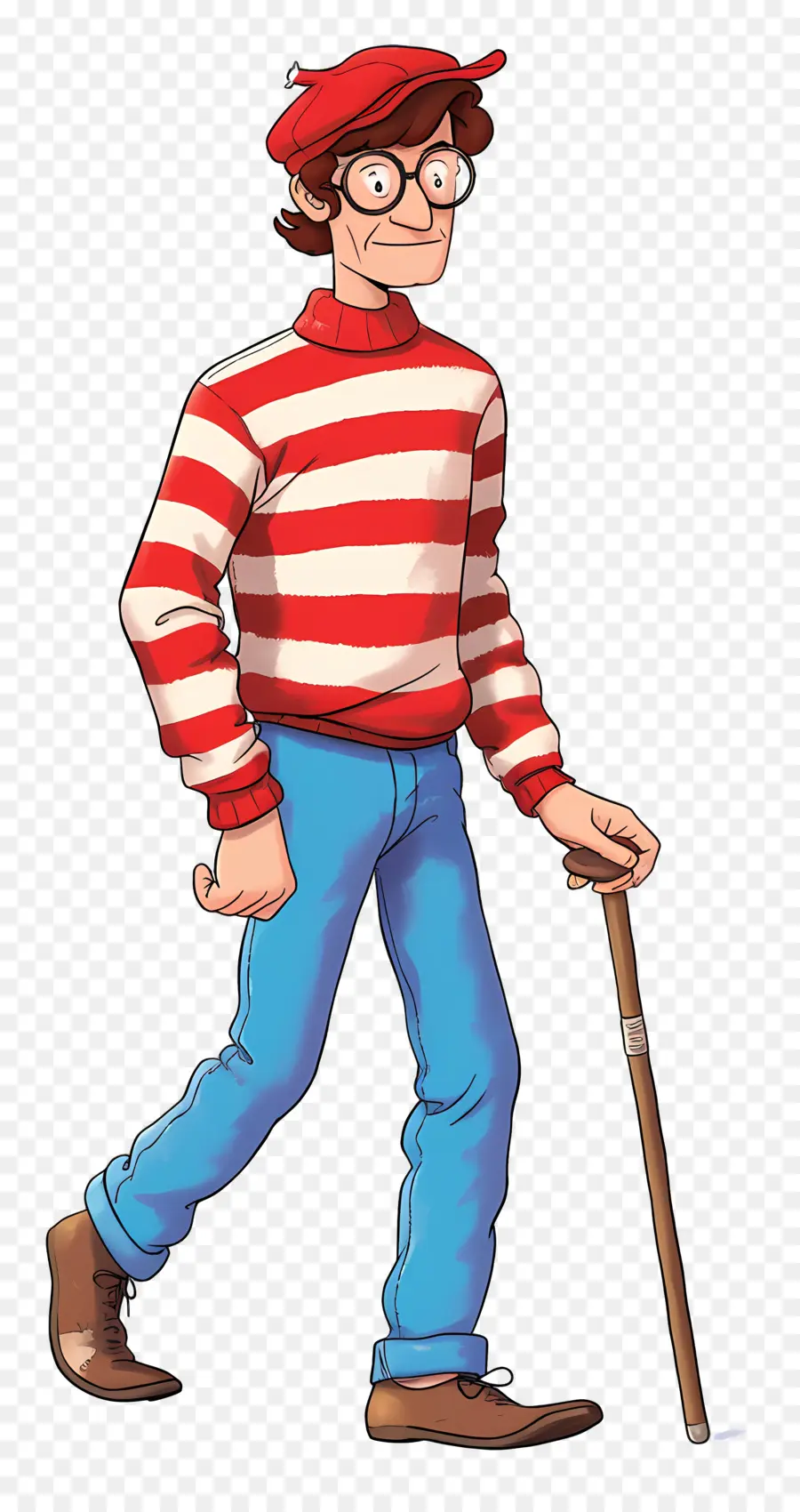 Waldo，Çizgili Gömlek Karakteri PNG