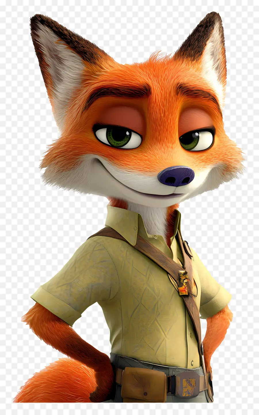 Nick Wilde，Karikatür Tilki PNG