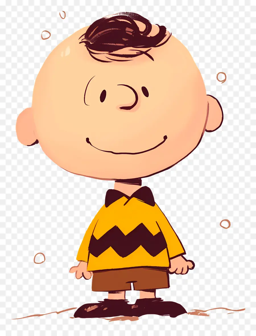 Charlie Brown，Sarı Gömlekli çizgi Film çocuğu PNG