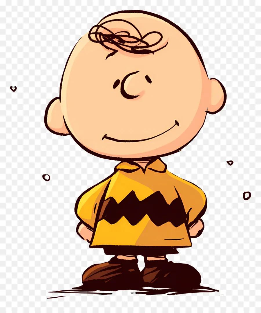 Charlie Brown，Sarı Gömlekli çizgi Film çocuğu PNG