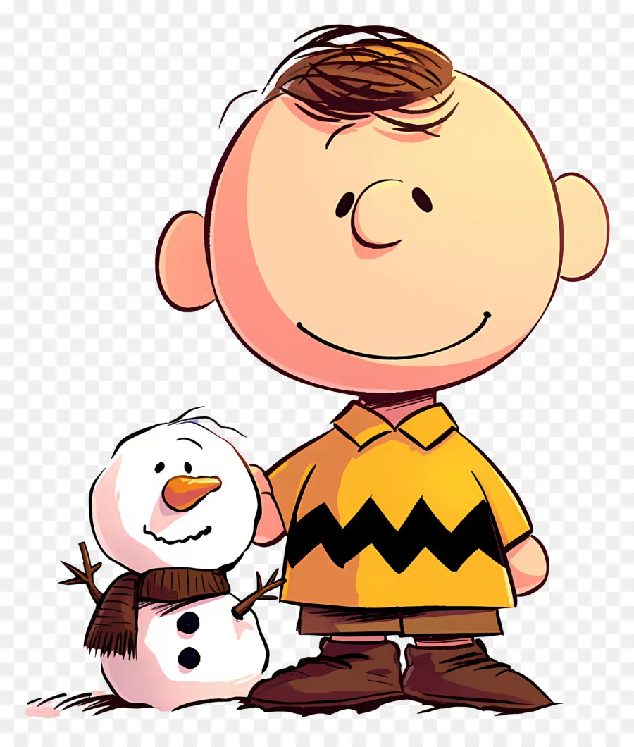 Charlie Brown，Kardan Adam Ile çizgi Film çocuk PNG