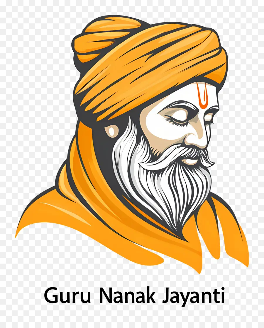 Guru Nanak Jayanti，Guru Nanak Illüstrasyonu PNG