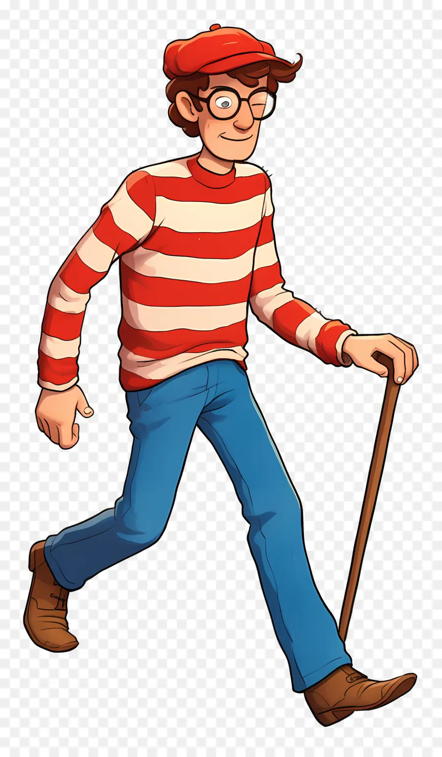 Waldo，Çizgili Gömlek Karakteri PNG