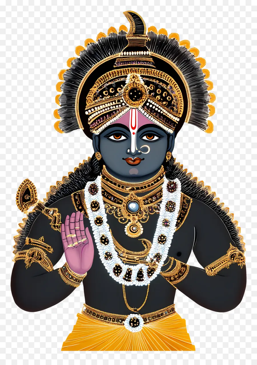 Shrinathji，Hindu Tanrısı İllüstrasyonu PNG