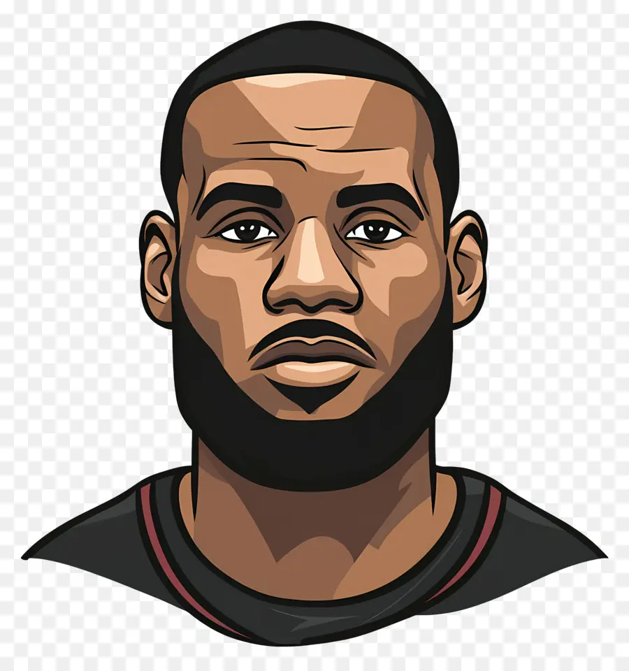 Lebron James，Portre Illüstrasyonu PNG