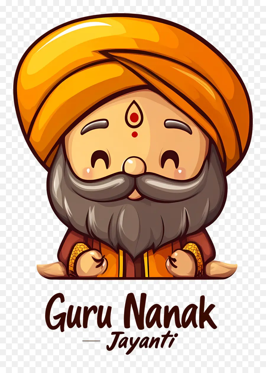 Guru Nanak Jayanti，Guru Nanak Karikatürü PNG