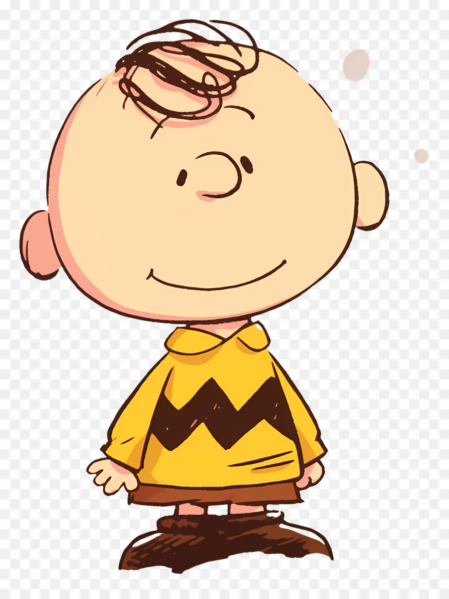 Charlie Brown，Sarı Gömlekli çizgi Film çocuğu PNG